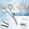 A2Z Scilab Stitch Suture Scissors Angled 4.5 One Hook Blade Stainless Steel, Silver A2Z-ZR872 - alternate 7